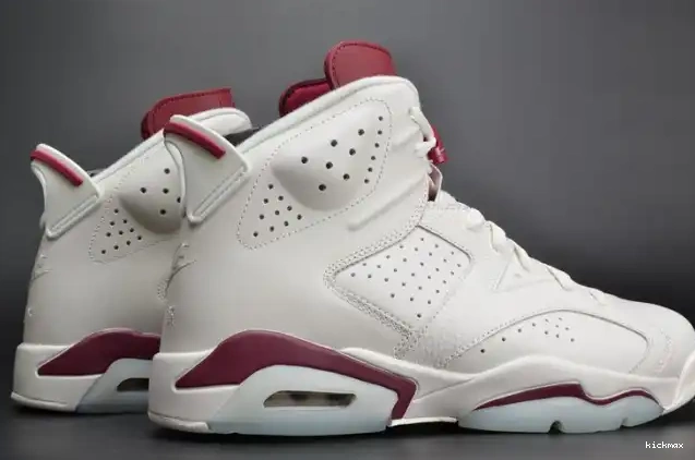 Cheap Maroon white 384664-116 Retro Jordan Air 6 0528